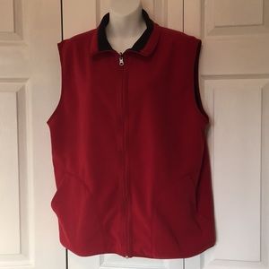 L L Bean men’s fleece vest reversible